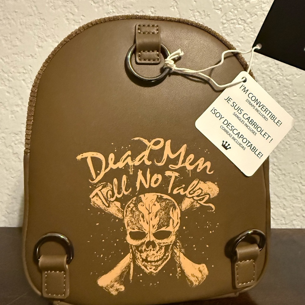Loungefly Pirates of the Caribbean Davy Jones Convertible Backpack - Picture 3 of 6